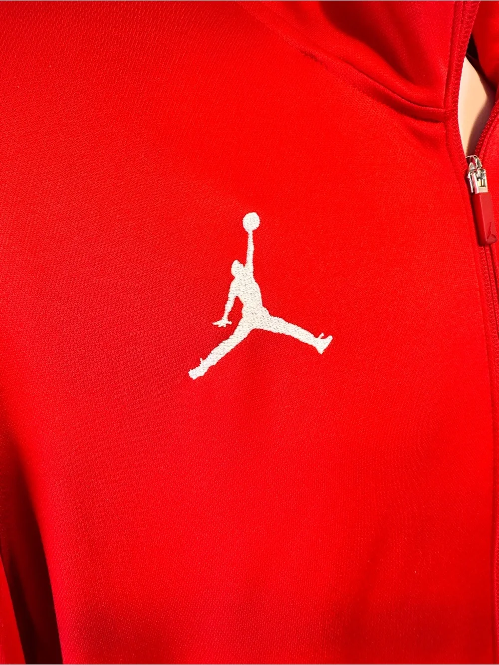Nike Men's Air Jordan Flight Team Dri-Fit Jacket Full Zip Red Size XL